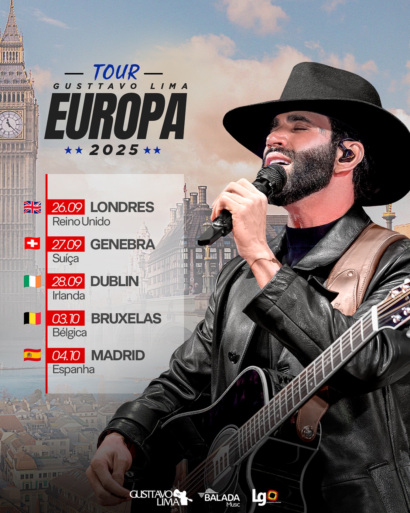 Gusttavo Lima Tour Poster 2025